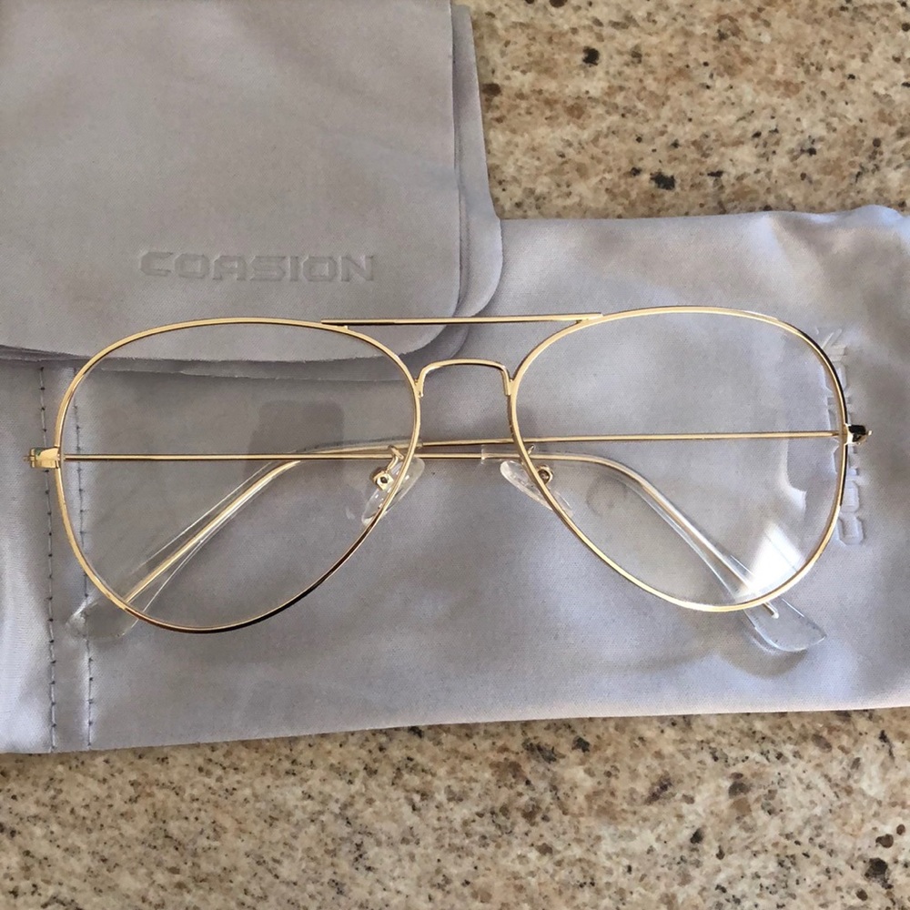 Gold aviators - non prescription